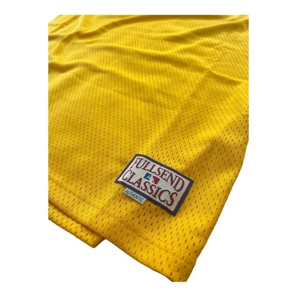 Full Send All Star Basketball Yellow Lakers Style Jersey Nelk Boys Men’s Size XL
